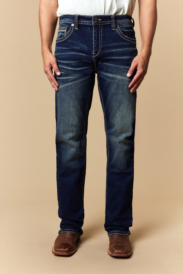 Men's EMB Modern Bootcut Jeans