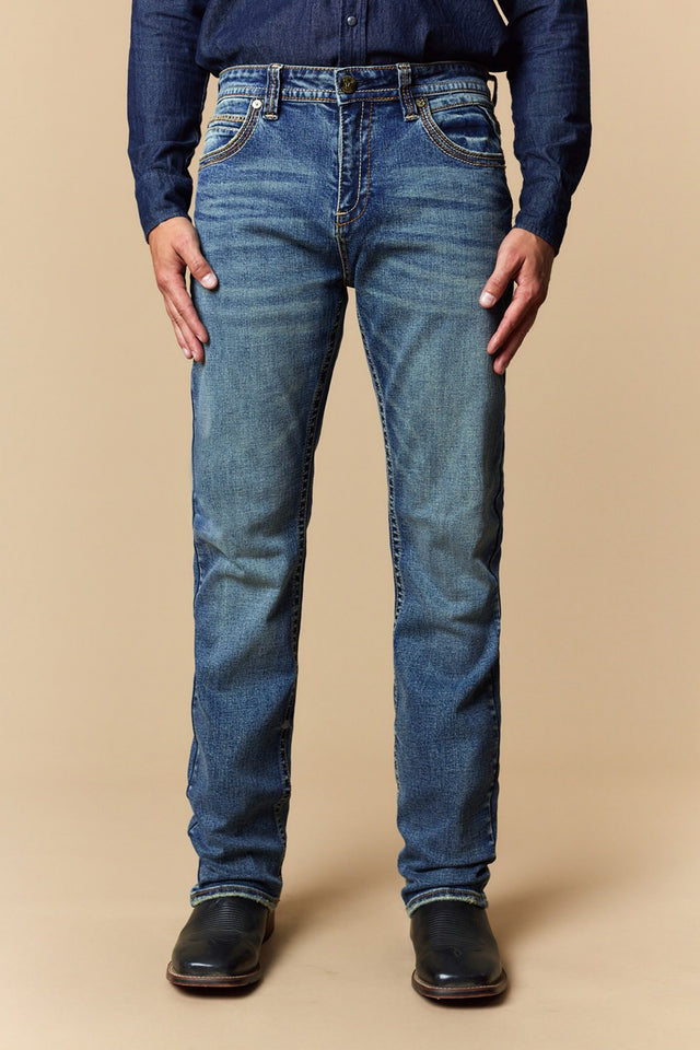 Men's EMB Modern Bootcut Jeans