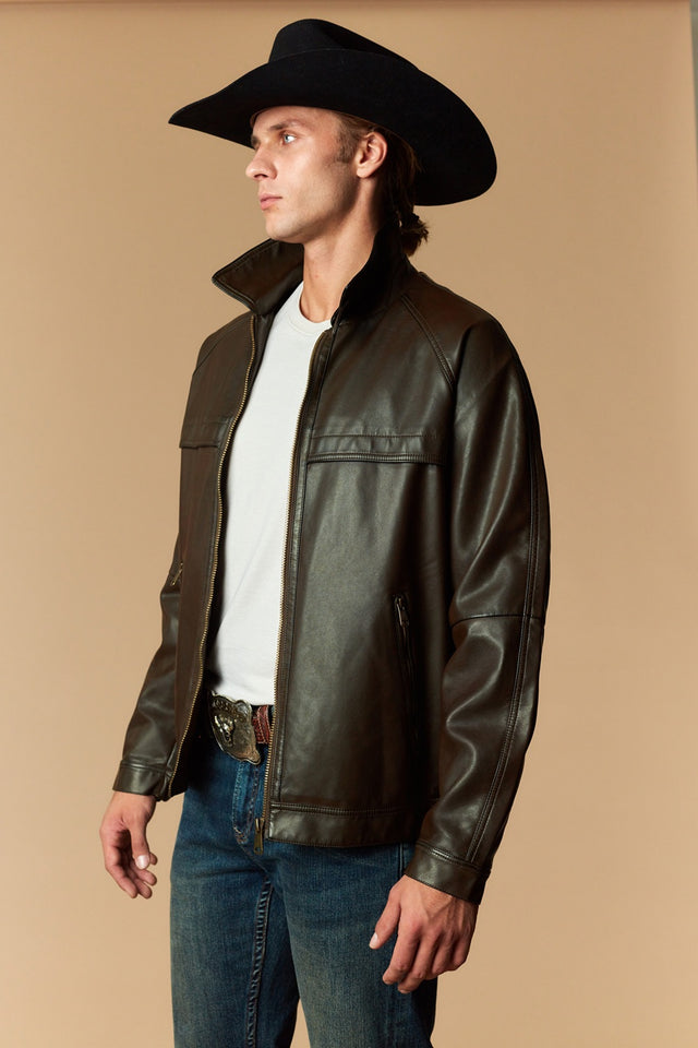 Men's Urban Style Faux Leather Jacket