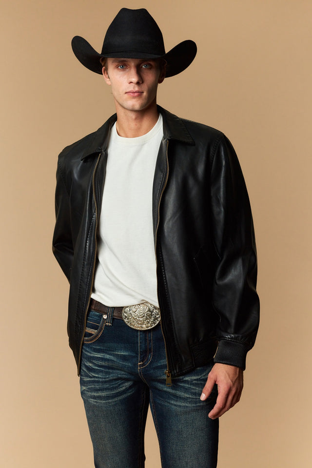 Men's Urban Style Faux Leather Jacket