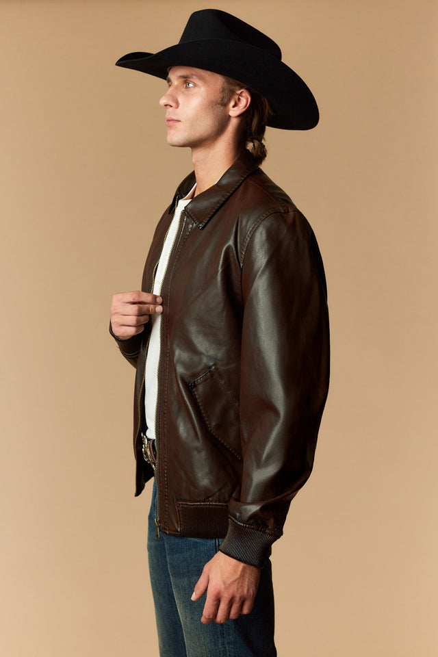 Men's Urban Style Faux Leather Jacket