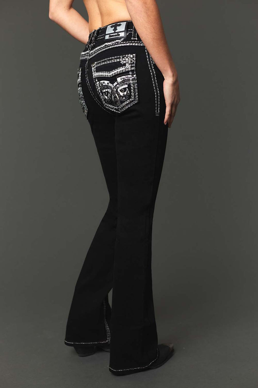 Women's  High Street Embroidered Wide Leg Jeans