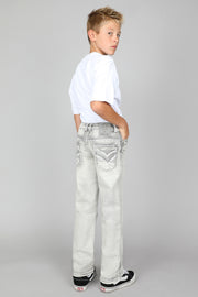 Boy's Embroidered Straight Leg Jeans