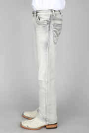 Boy's Embroidered Straight Leg Jeans