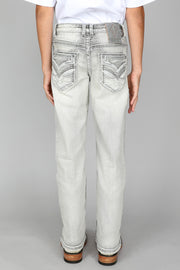 Boy's Embroidered Straight Leg Jeans