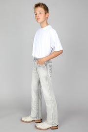 Boy's Embroidered Straight Leg Jeans