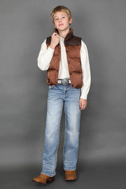 Boy's Embroidered Straight Jeans