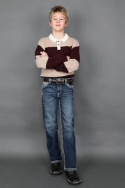 Boy's Embroidered Straight Jeans
