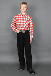 Boy's Embroidered Straight Jeans