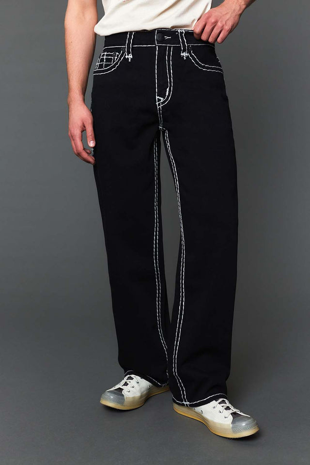 Men's Embroidered Baggy Jeans