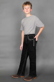 Boy's Embroidered Straight Jeans
