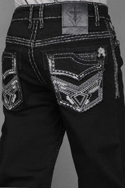 Boy's Embroidered Straight Jeans