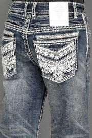 Boy's Embroidered Straight Jeans