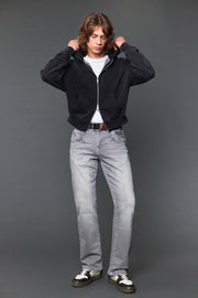 Men's Embroidered Straight Jeans