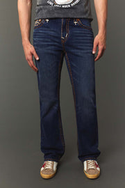 Men's Embroidered Straight Jeans