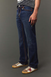 Men's Embroidered Straight Jeans