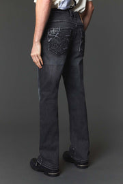 Men's Embroidered Straight Jeans