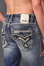 Men's Uban Embroidered Straight Jeans