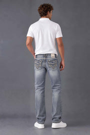 Men's Uban Embroidered Straight Jeans