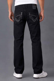 Men's Uban Embroidered Straight Jeans