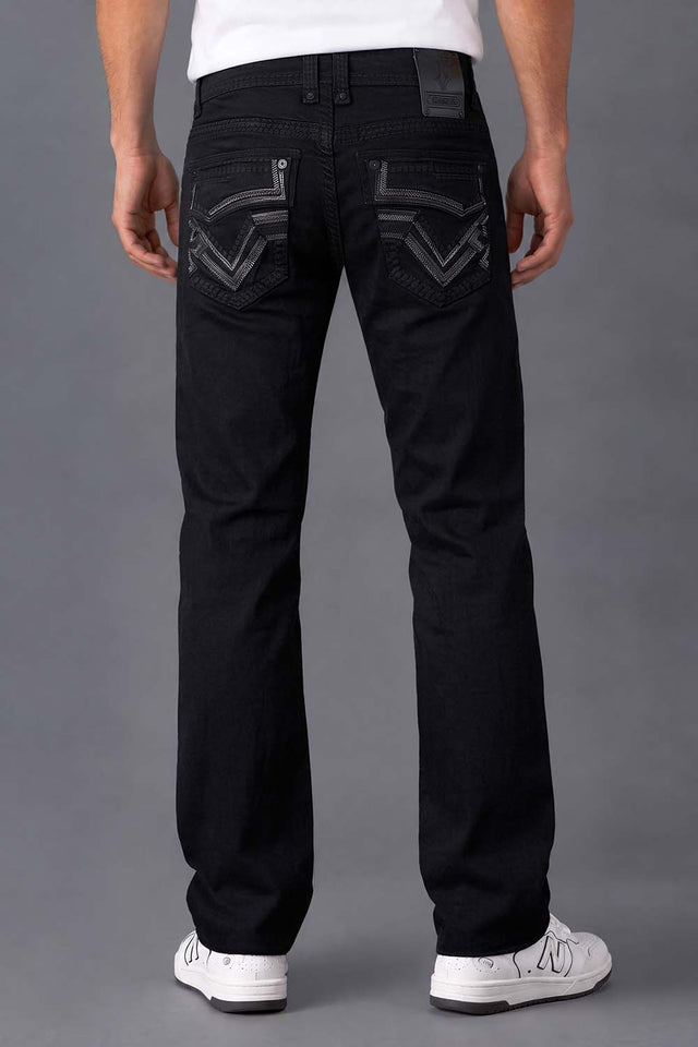 Men's Uban Embroidered Straight Jeans