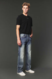 Men's High Street Lite Embroidered Straight Leg Jeans