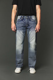 Men's High Street Lite Embroidered Straight Leg Jeans