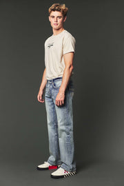Men's High Street Lite Embroidered Straight Leg Jeans