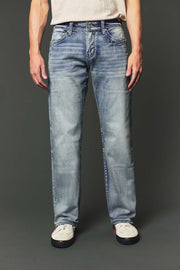 Men's High Street Lite Embroidered Straight Leg Jeans
