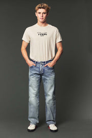 Men's High Street Lite Embroidered Straight Leg Jeans