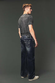 Men's High Street Lite Embroidered Straight Leg Jeans