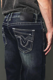 Men's High Street Lite Embroidered Straight Leg Jeans