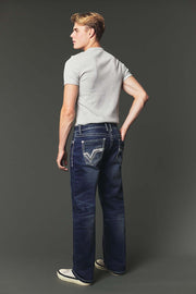 Men's High Street Lite Embroidered Straight Leg Jeans