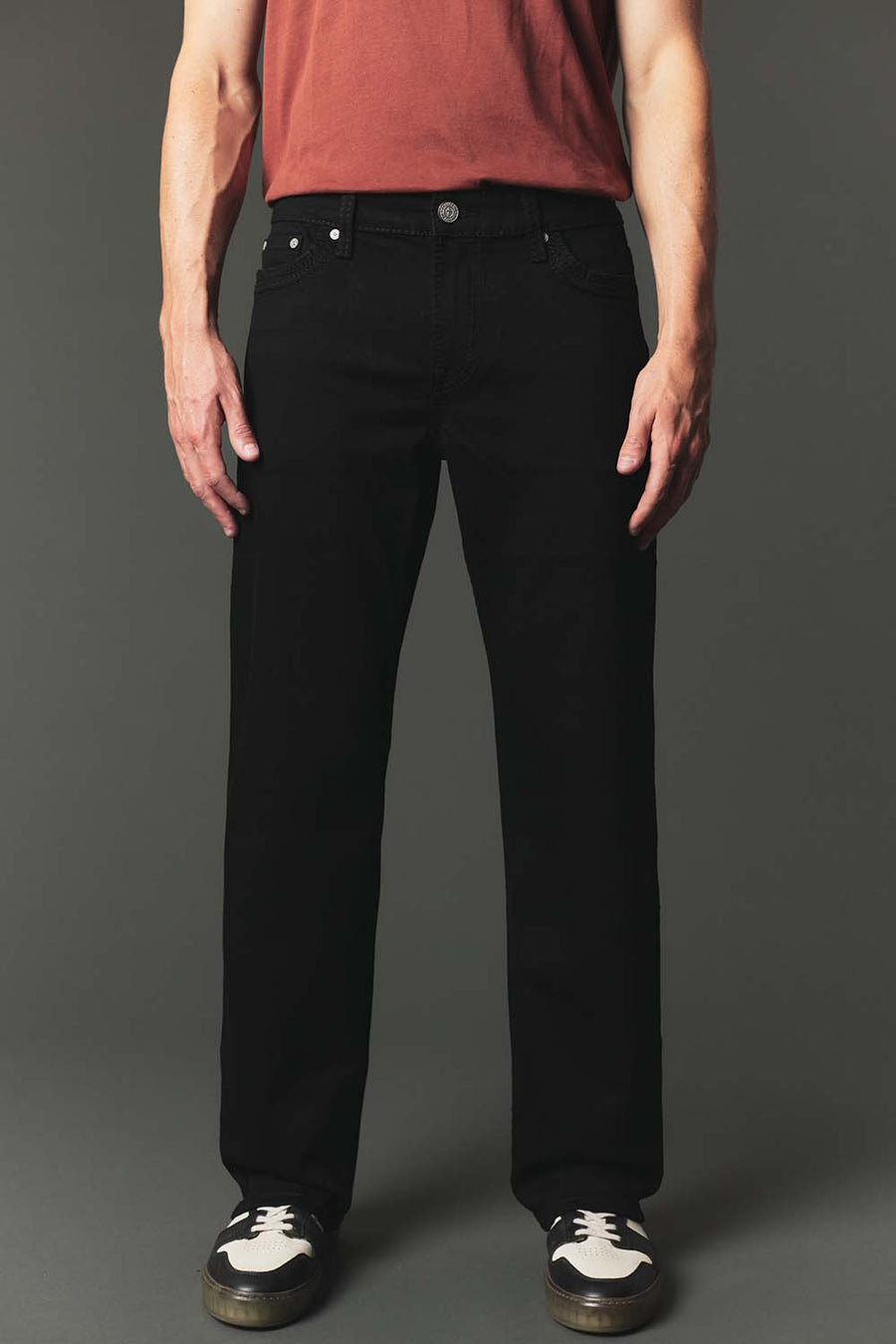 Men's High Street Lite Embroidered Straight Leg Jeans