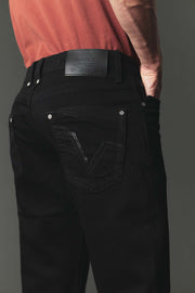 Men's High Street Lite Embroidered Straight Leg Jeans