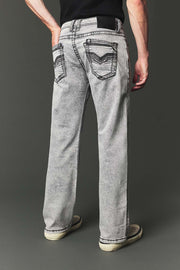 Men's High Street Lite Embroidered Straight Leg Jeans