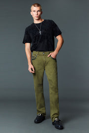 Men's Colored Emb Straight Jeans