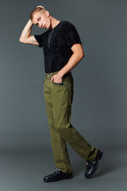 Men's Colored Emb Straight Jeans