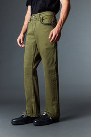 Men's Colored Emb Straight Jeans