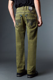 Men's Colored Emb Straight Jeans