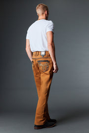 Men's Colored Emb Straight Jeans