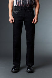 Men's Colored Emb Straight Jeans