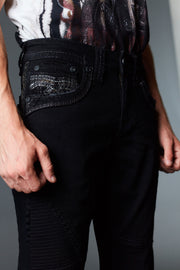 Men's Colored Emb Straight Jeans