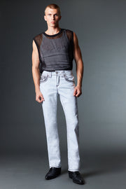 Men's Colored Emb Straight Jeans