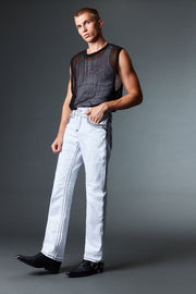 Men's Colored Emb Straight Jeans