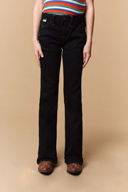 Girl's Lite Embroidery Bootcut Jeans