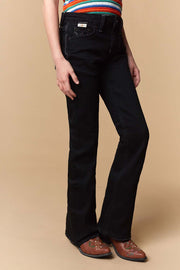 Girl's Lite Embroidery Bootcut Jeans