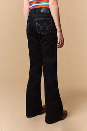Girl's Lite Embroidery Bootcut Jeans