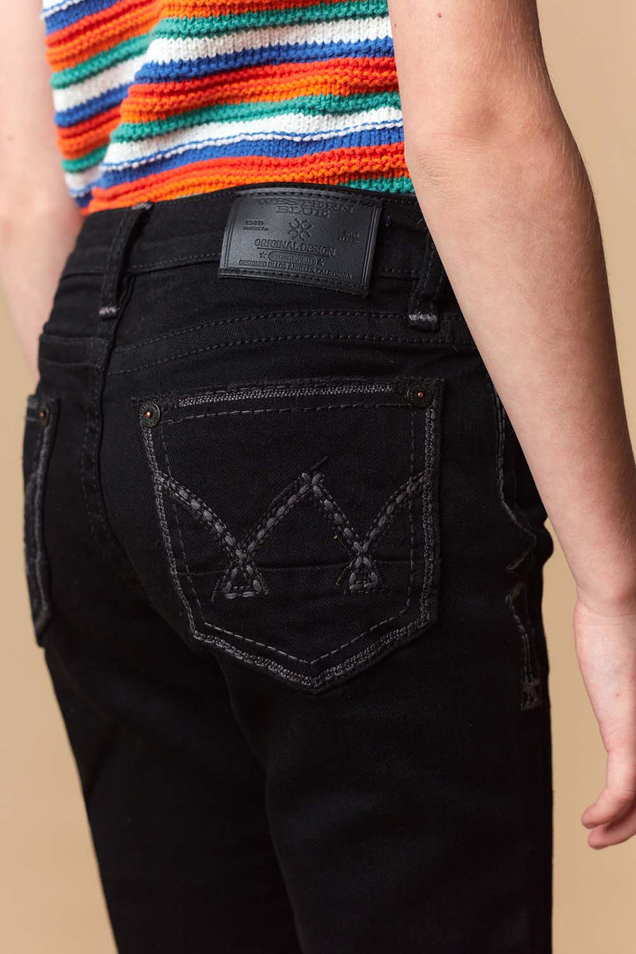 Girl's Lite Embroidery Bootcut Jeans