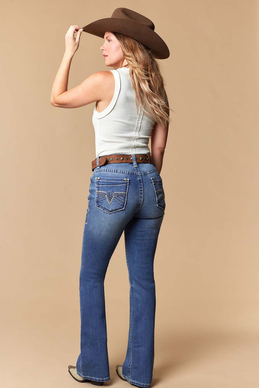 Women's Lite Embroidery Bootcut Jeans